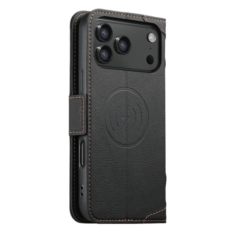 Folio-fodral iPhone 17 Pro Max Telefonfodral Magsafe Premium Vintage-kompatibel