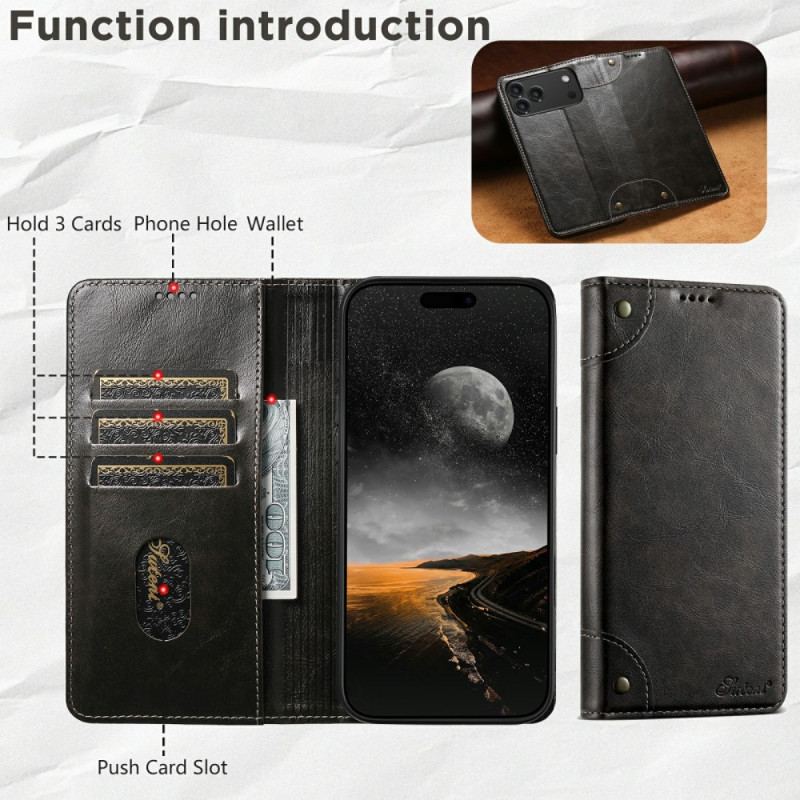 Folio-fodral iPhone 17 Pro Max Vintage Suteni