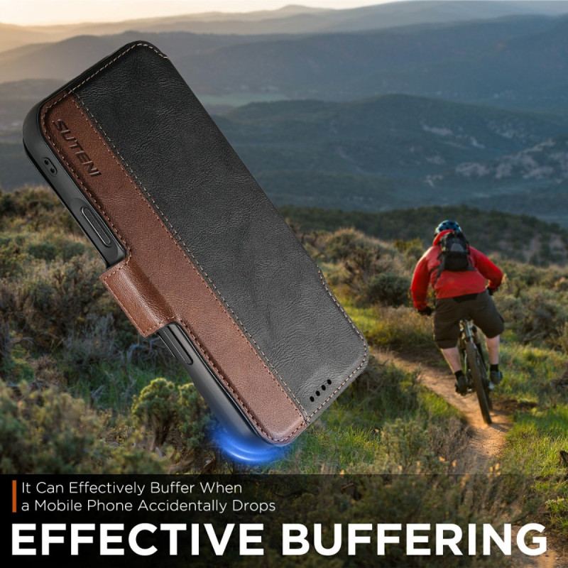 Läderskal Fodral iPhone 17 Pro Max Avtagbart Magsafe-fodral I Två Färger Suteni