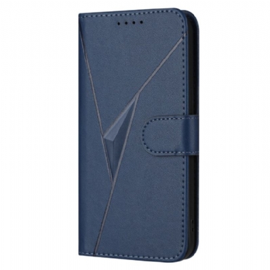 Läderskal Fodral iPhone 17 Pro Max Triangelmönster