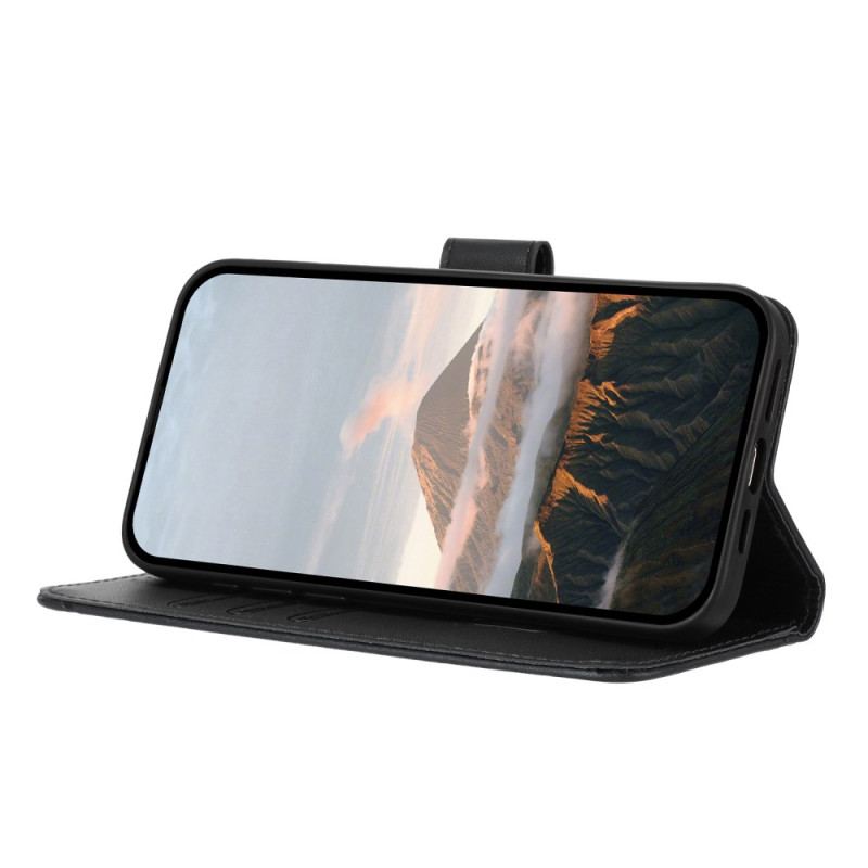 Läderskal Fodral iPhone 17 Pro Max Triangelmönster