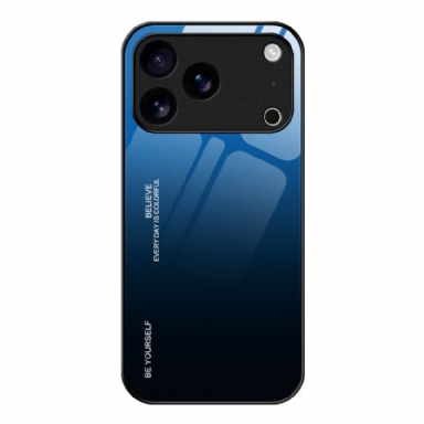 Skal För iPhone 17 Pro Max Var Dig Själv Härdat Glas