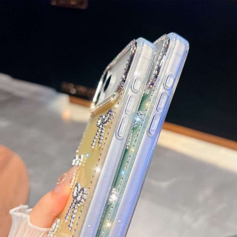 Skal iPhone 17 Pro Max Fjärils- Och Glitterdekoration