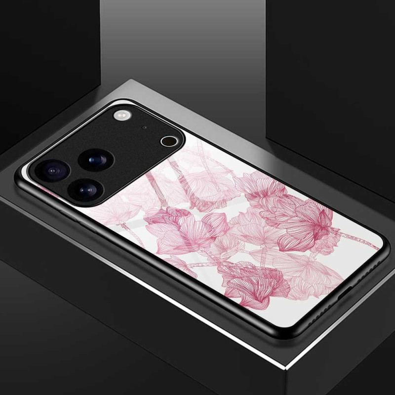 Skal iPhone 17 Pro Max Floralie Rosa Härdat Glas