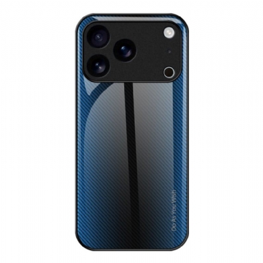 Skal iPhone 17 Pro Max Härdat Glas I Kolfiber