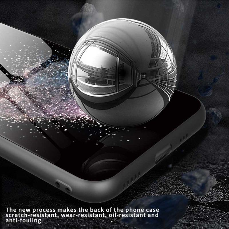 Skal iPhone 17 Pro Max Hjärtliknande Härdat Glas