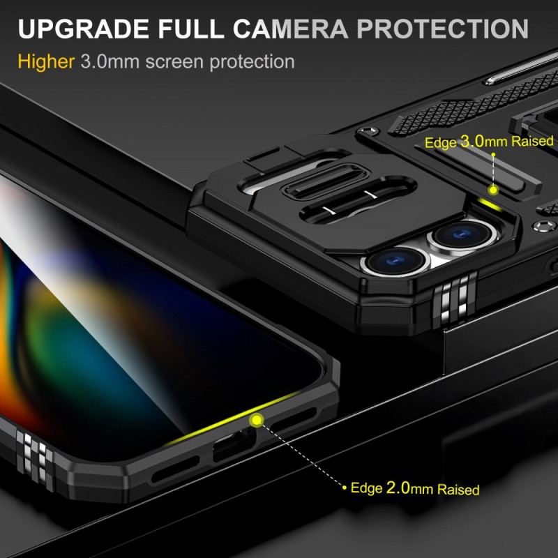 Skal iPhone 17 Pro Max Linshållare Och Skydd I Metalleffekt