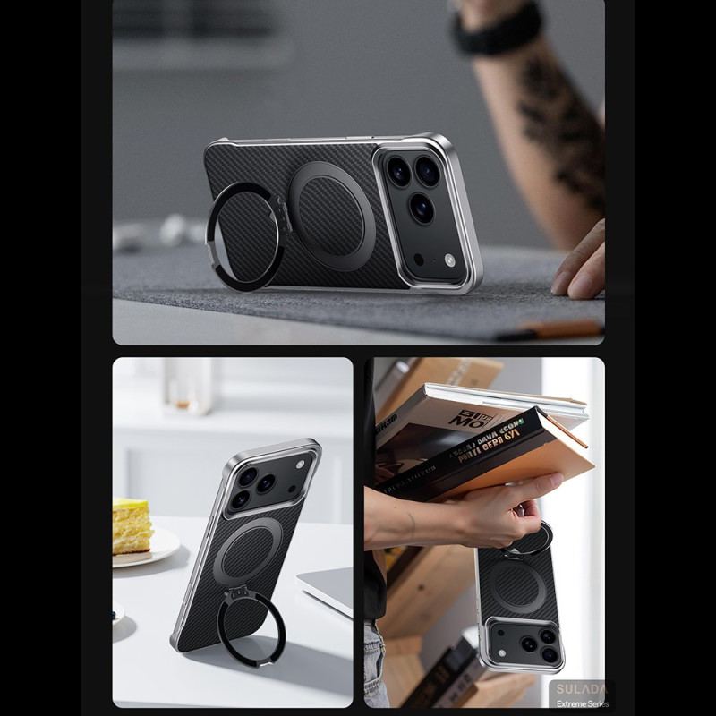 Skal iPhone 17 Pro Max Magsafe Kolfiberringfäste