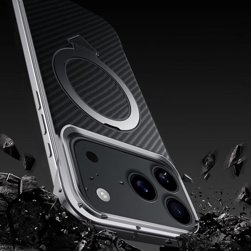 Skal iPhone 17 Pro Max Magsafe Kolfiberringfäste