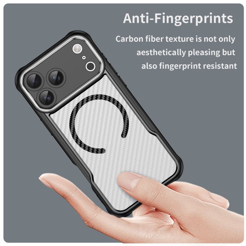 Skal iPhone 17 Pro Max Magsafe-kompatibel Genomskinlig Kolfiber