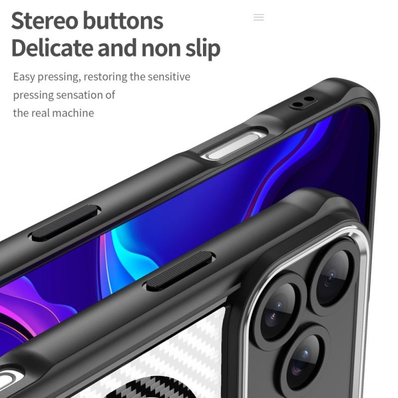 Skal iPhone 17 Pro Max Magsafe-kompatibel Genomskinlig Kolfiber