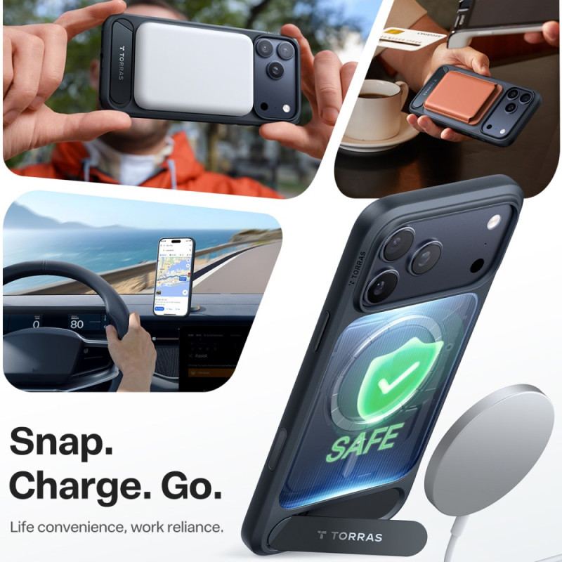 Skal iPhone 17 Pro Max Magsafe Premium-design Med Integrerat Stativ