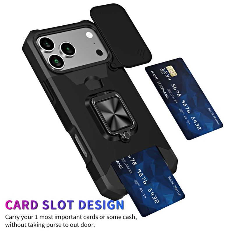 Skal iPhone 17 Pro Max Robust Stativ Och Skjutbart Skal