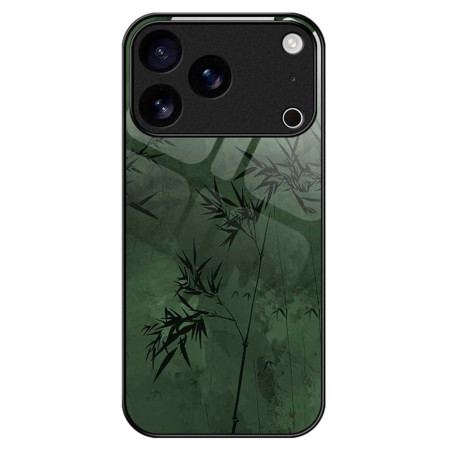 Skal iPhone 17 Pro Max Telefonfodral Blommigt Bläck I Härdat Glas