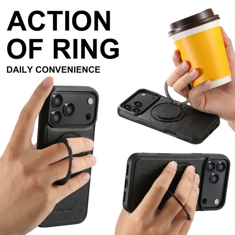 Skal iPhone 17 Pro Max Telefonfodral Kompatibel Magsafe Med Roterande Fäste Suteni