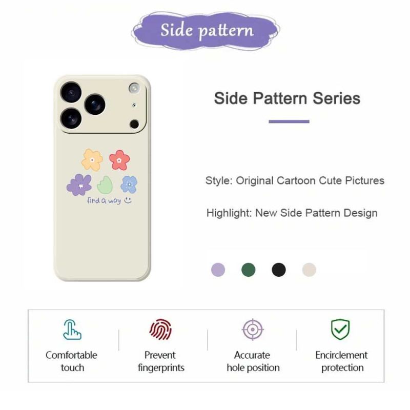 Skal iPhone 17 Pro Max Telefonfodral Små Blommor