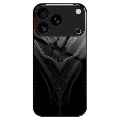 Skal iPhone 17 Pro Max Telefonfodral Svart Design I Härdat Glas