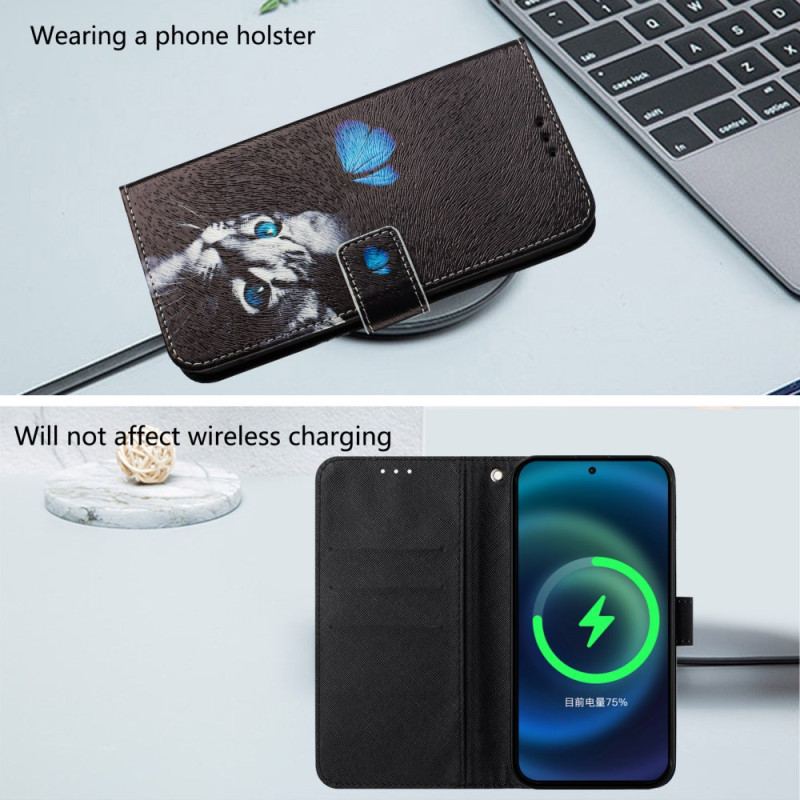 Fodral Xiaomi 15 Pro Fjäril Och Katt