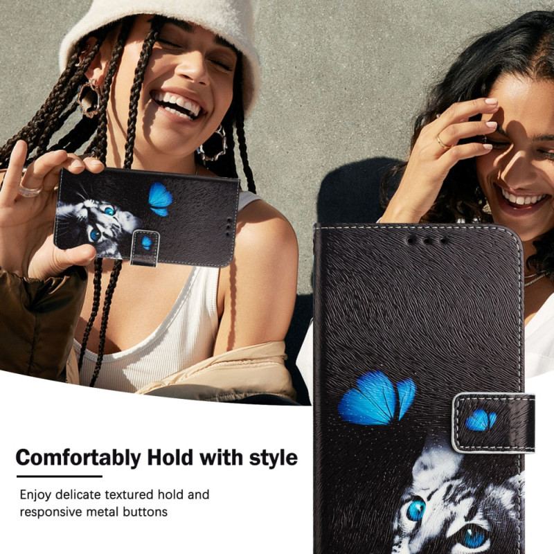 Fodral Xiaomi 15 Pro Fjäril Och Katt