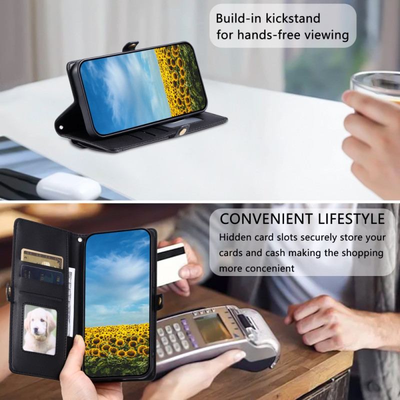 Fodral Xiaomi 15 Pro Kuvertväska Med Rem Och Axelrem