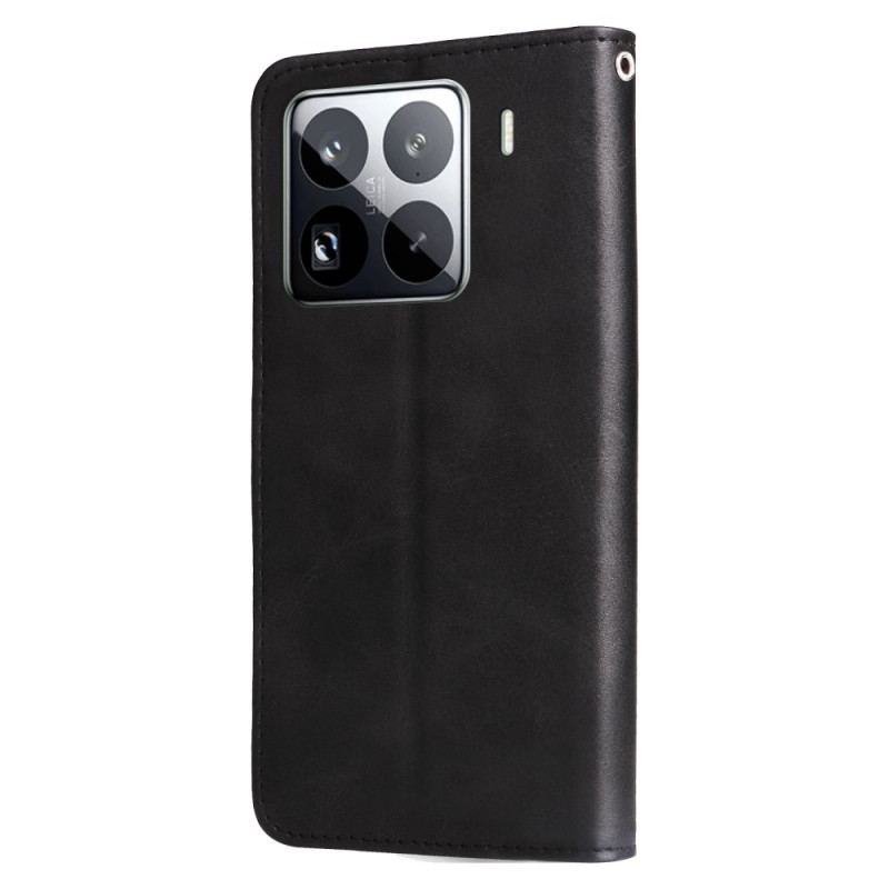 Fodral Xiaomi 15 Pro Plånbok Med Dragkedja