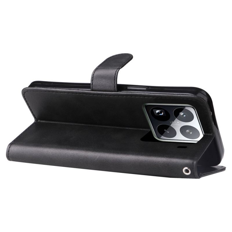 Fodral Xiaomi 15 Pro Plånbok Med Dragkedja