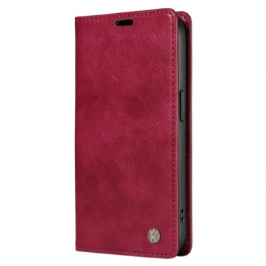 Folio-fodral För Xiaomi 15 Pro Yikatu Lädereffekt