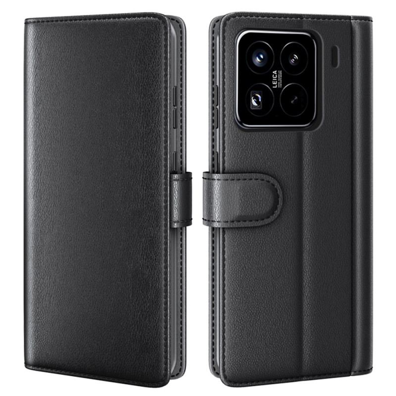 Läderfodral Xiaomi 15 Pro Telefonfodral Äkta Läder
