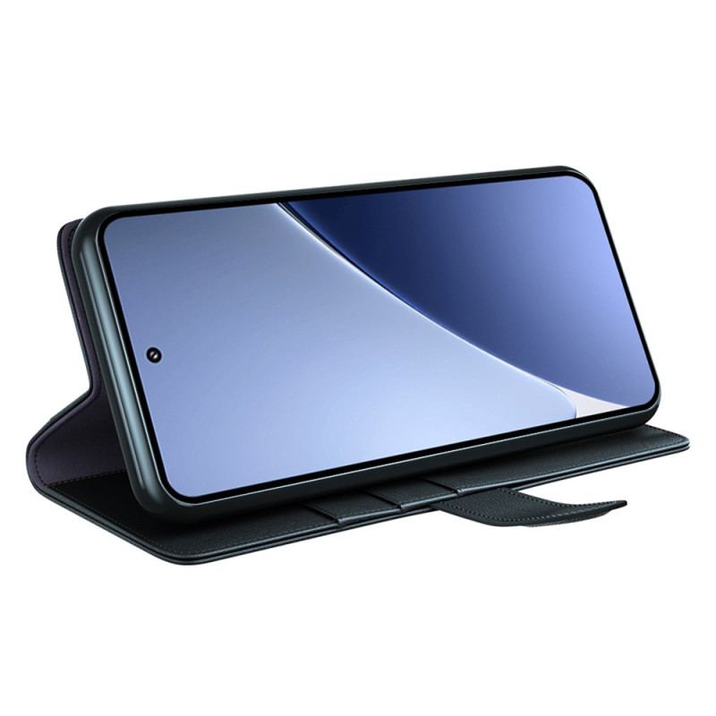 Läderfodral Xiaomi 15 Pro Telefonfodral Äkta Läder