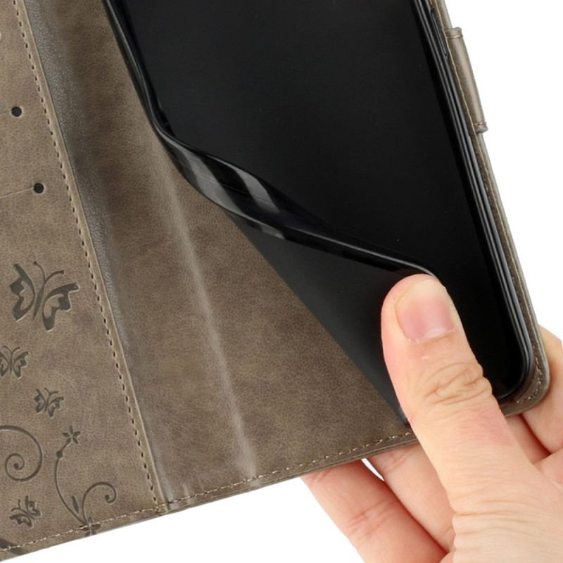 Läderfodral Xiaomi 15 Pro Telefonfodral Blommigt