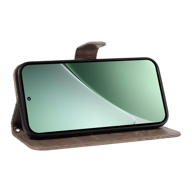 Läderfodral Xiaomi 15 Pro Telefonfodral Fjärilsdesign