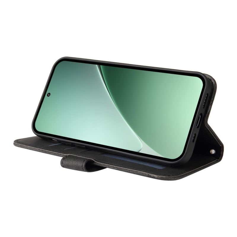 Läderfodral Xiaomi 15 Pro Telefonfodral Nit Och Rem