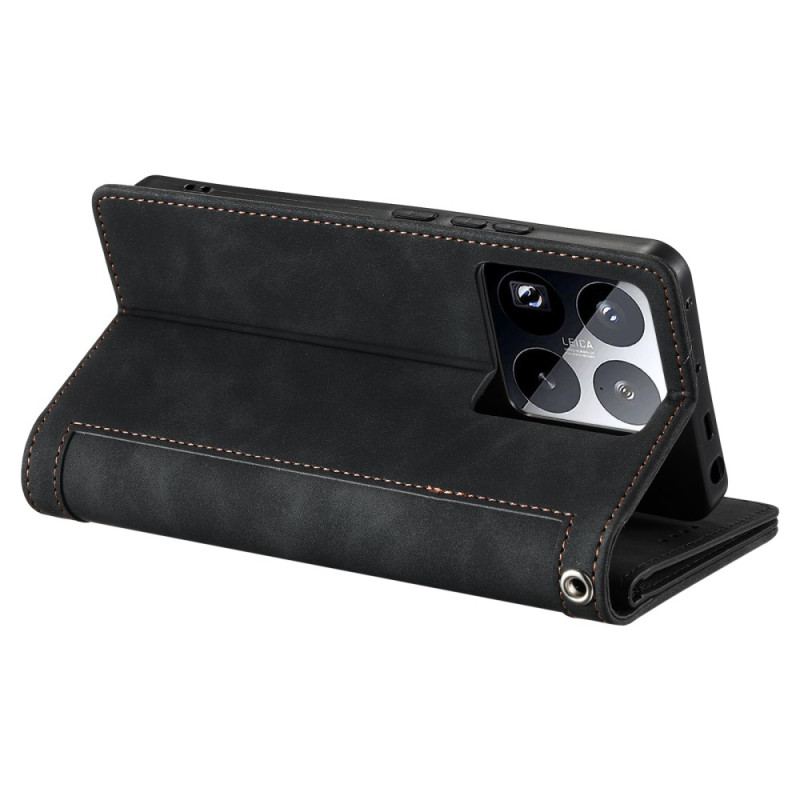 Läderfodral Xiaomi 15 Pro Telefonfodral Plånbok Med 9 Kortfack