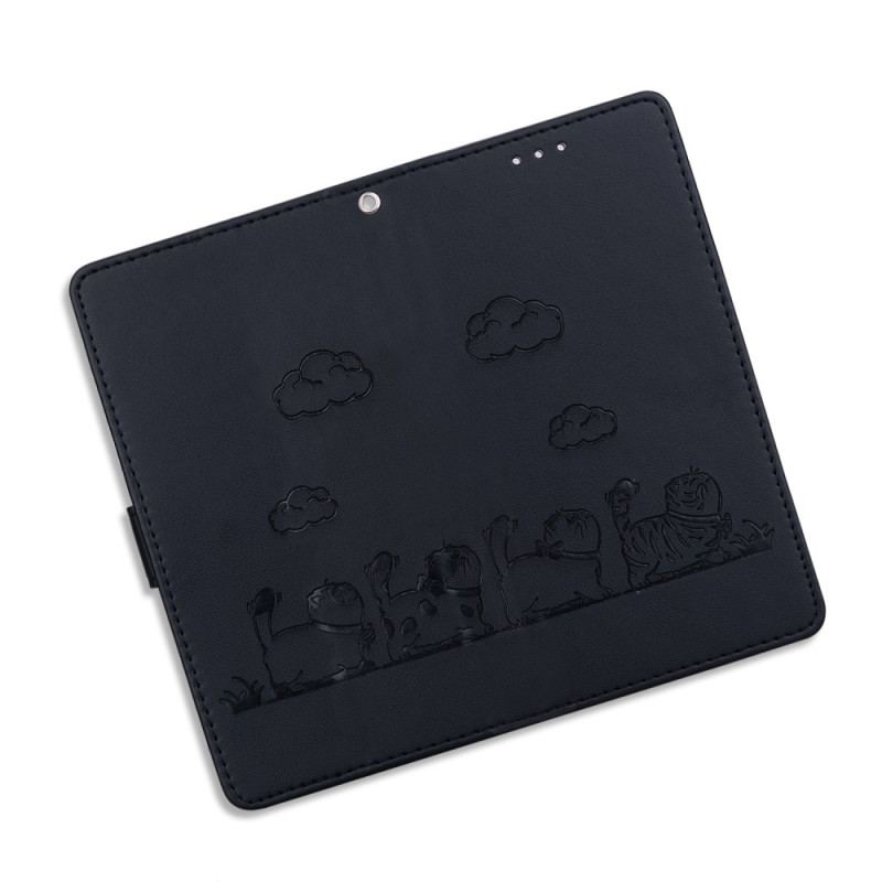 Läderfodral Xiaomi 15 Pro Telefonfodral Rfid-blockerande Kattmotiv