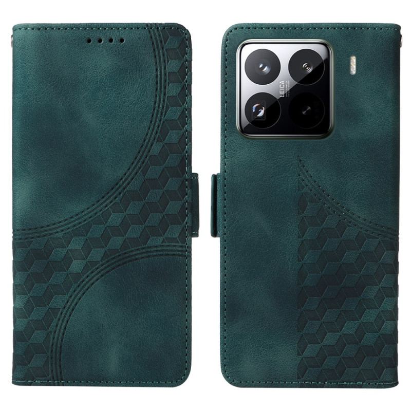 Läderskal Fodral Xiaomi 15 Pro Stjärnmönster