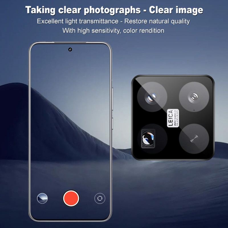 Linsskydd I Härdat Glas För Xiaomi 15 Pro Med Självjusterande Ram