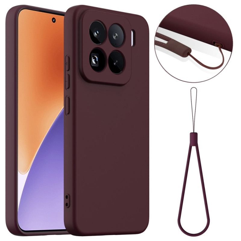 Skal Xiaomi 15 Pro Magsafe-kompatibel Flytande Silikon Med Rem