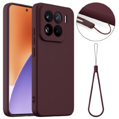 Skal Xiaomi 15 Pro Magsafe-kompatibel Flytande Silikon Med Rem