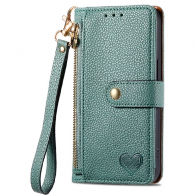 Fodral För Poco X7 5g Rfid-blockerande Hjärtmönster