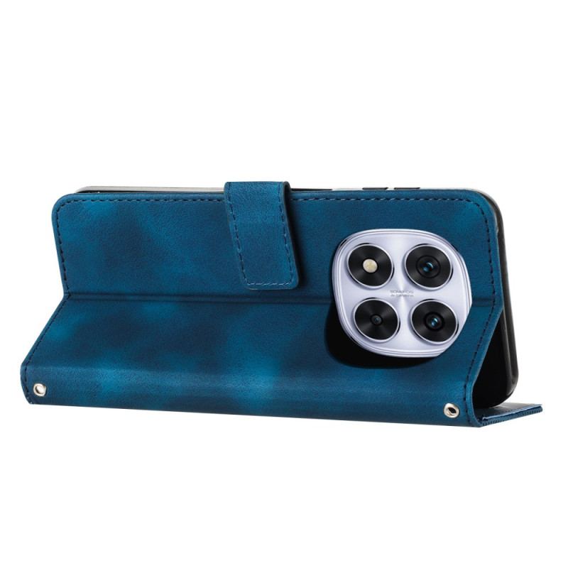 Fodral Poco X7 5g Linjer Med Mockaeffekt