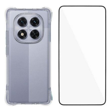 Skal För Poco X7 5g Förstärkt Transparent Med Skärmskydd