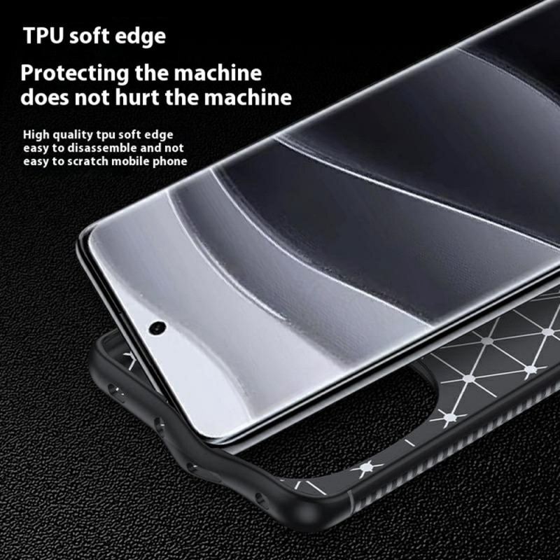 Skal För Poco X7 5g Klassisk Kolfiber