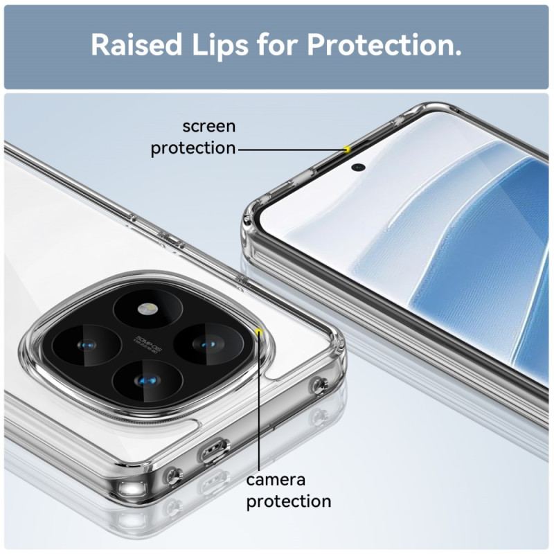 Skal Poco X7 5g Transparent Med Heltäckande Skärmskydd I Härdat Glas