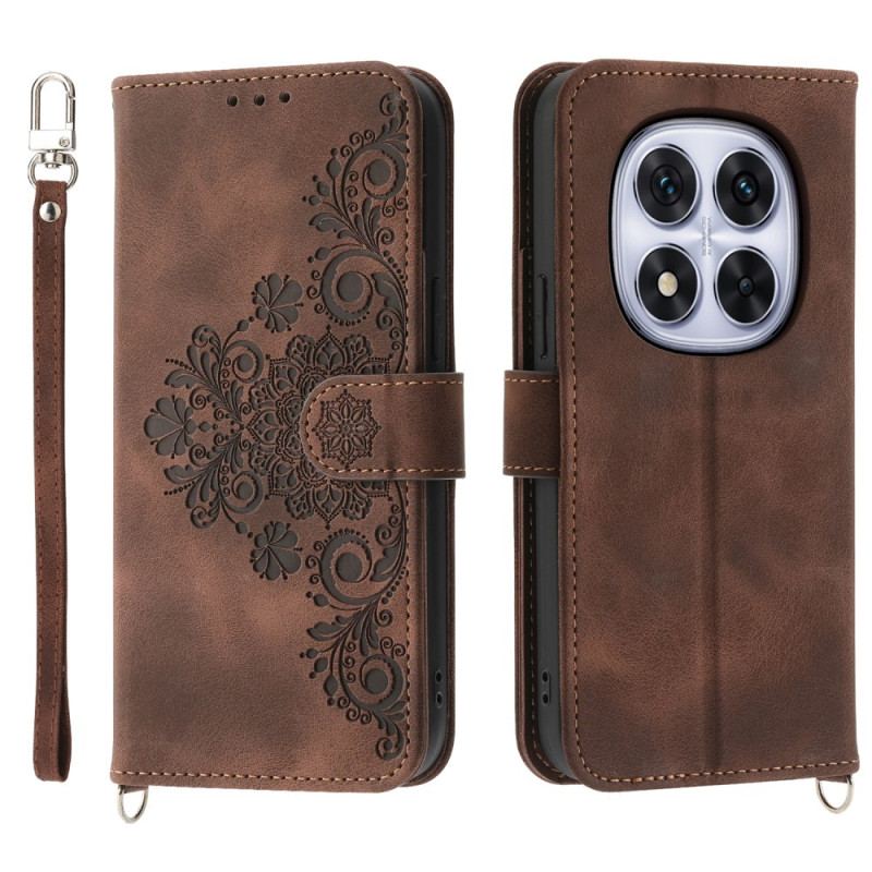 Skyddsfodral Poco X7 5g Spetsmönster Med Rem Och Axelrem