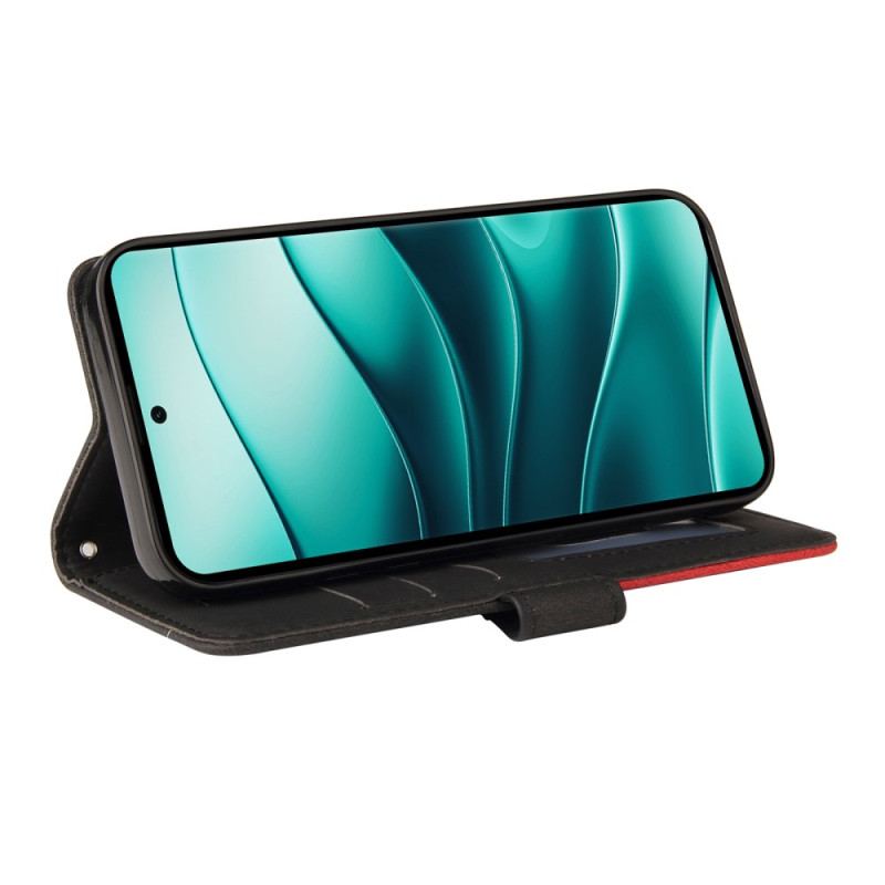 Skyddsfodral Poco X7 5g Tvåfärgade Vågiga Linjer