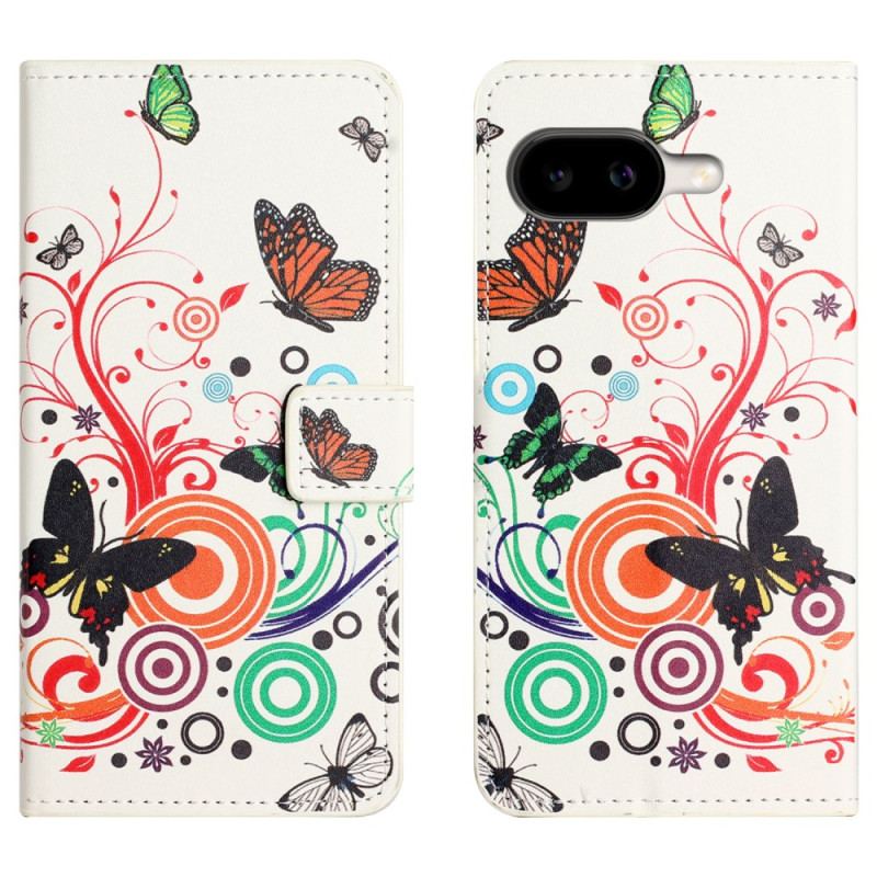 Fodral Google Pixel 10a Fjärilar På Vit Bakgrund
