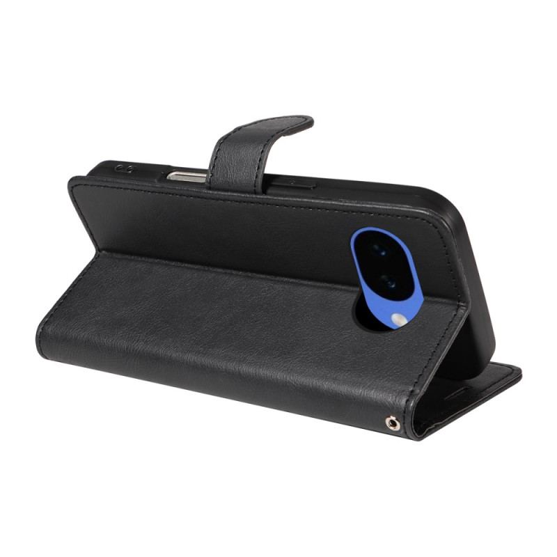 Läderfodral Google Pixel 10a Telefonfodral Enfärgad Lädereffekt