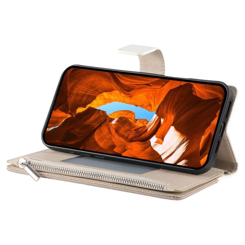 Läderfodral Google Pixel 10a Telefonfodral Tvåfärgad Plånbok Med Remmar