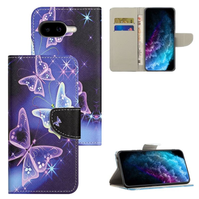 Skyddsfodral Google Pixel 10a Glittrande Fjärilar