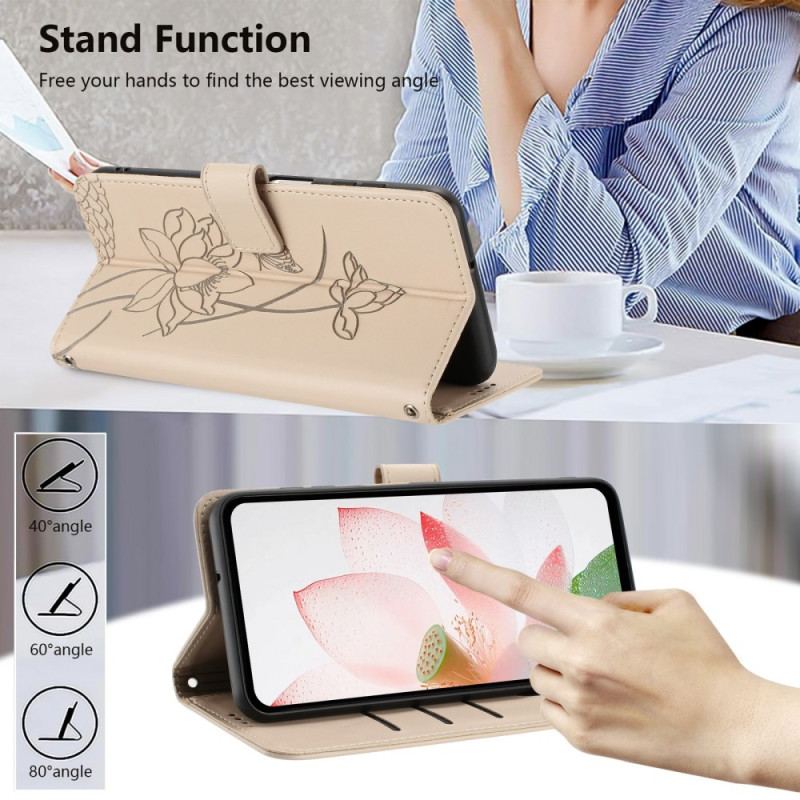 Skyddsfodral Google Pixel 10a Lotusmönstrat Armband